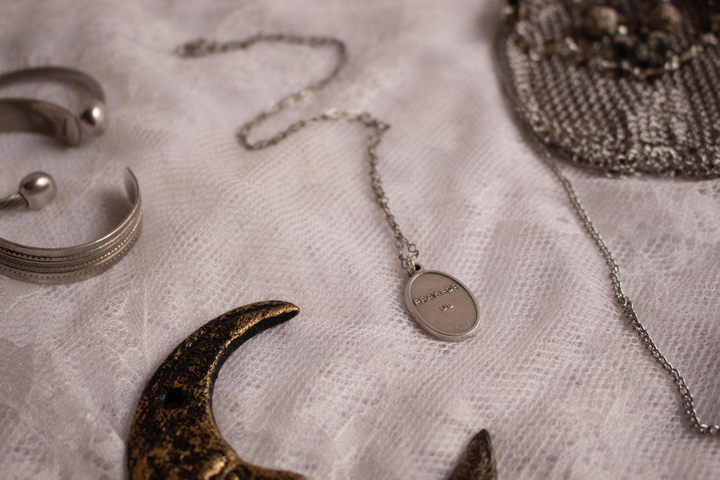 Vintage Inspired St. Jude Pendant Necklace – Handmade Catholic Devotional Jewelry